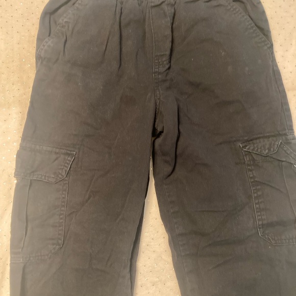 Basic Editions Kids Black Cargo Pants - Picture 1 of 5